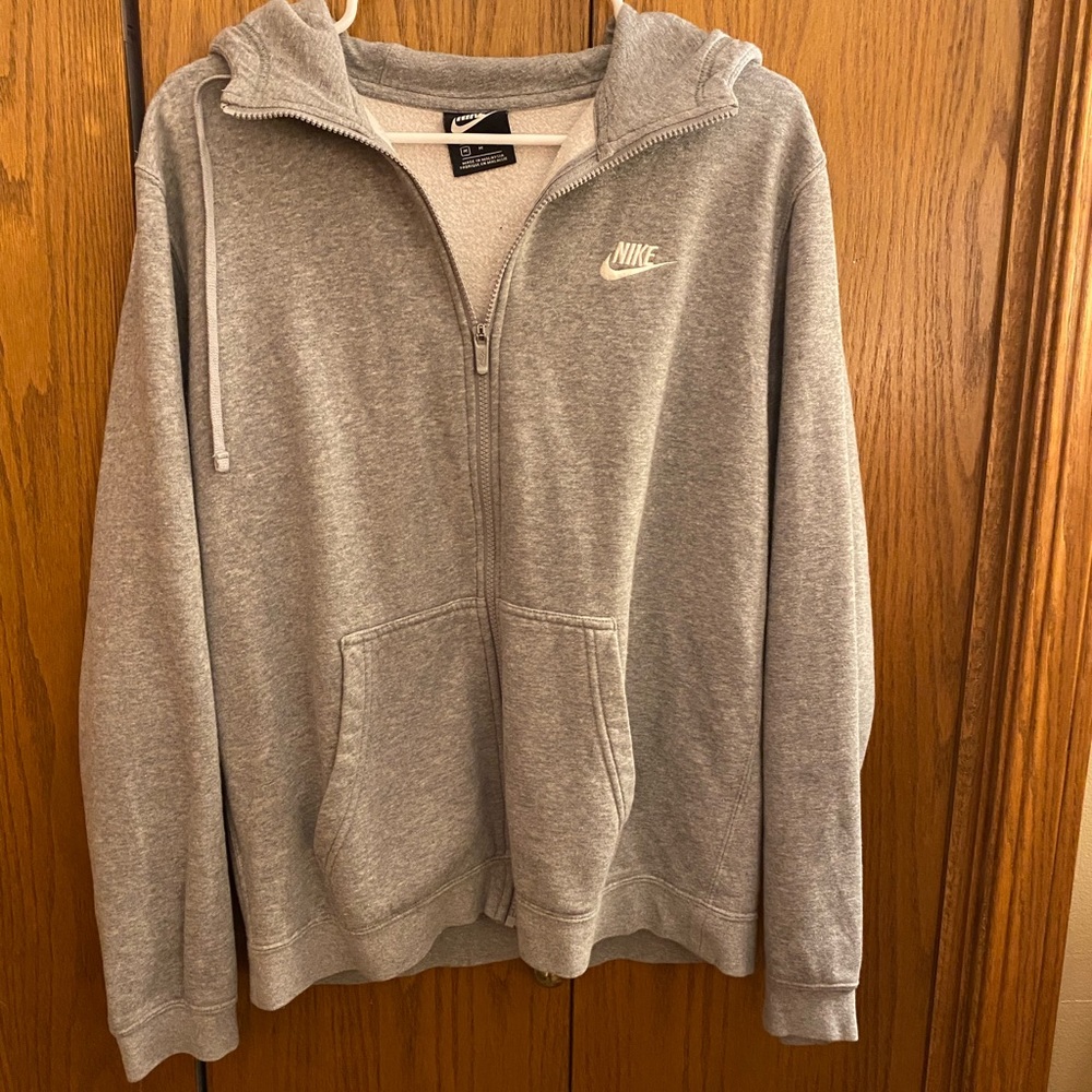 Nike grey zip up jacket